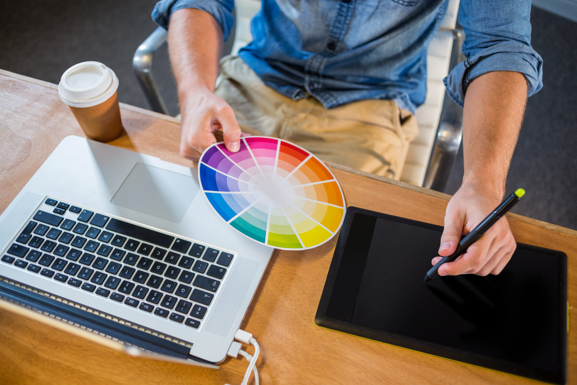 Colour wheel website design
