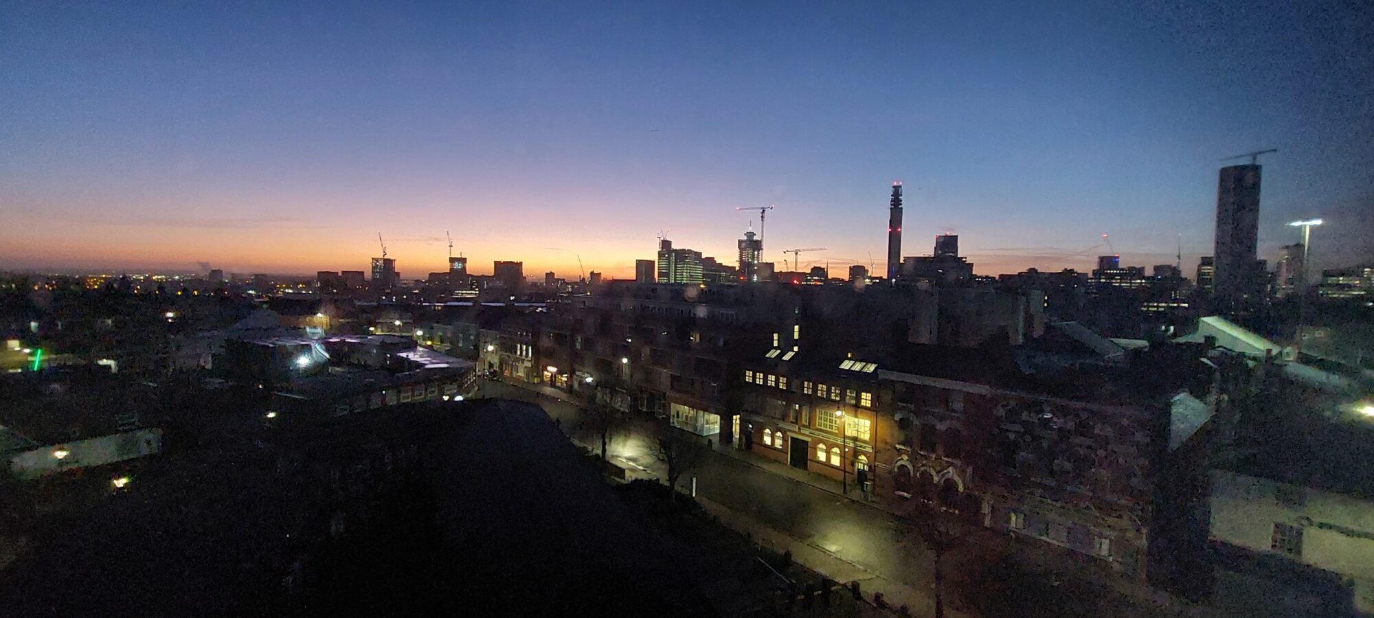 Marketing agency in the Jewellery Quarter - sunset over Birmingham