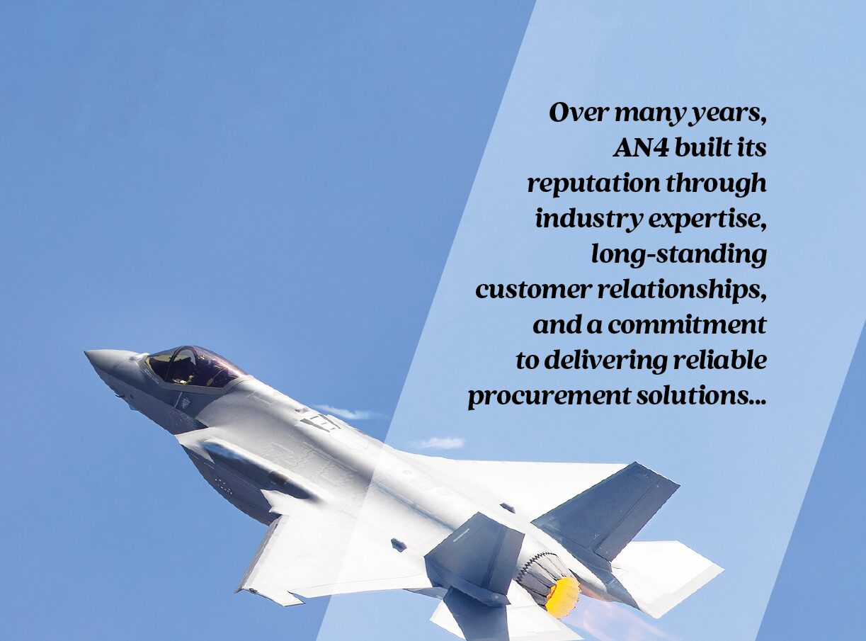 Repositioning a global aerospace supplier for growth and credibility AN4 Group is a UK-based procurement and supply chain organisation supporting aerospace, defence, aviation, and public sector clients worldwide. Established in 1989, the business has built a strong reputation for reliability, technical expertise, and global sourcing capability.