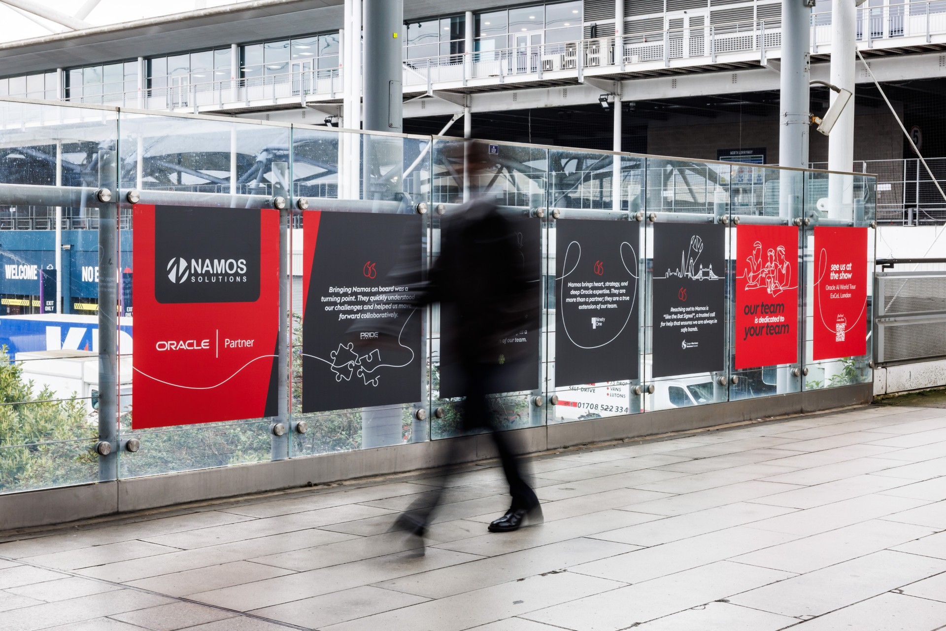 Creating a high-impact exhibition campaign for an award-winning Oracle partner, Namos