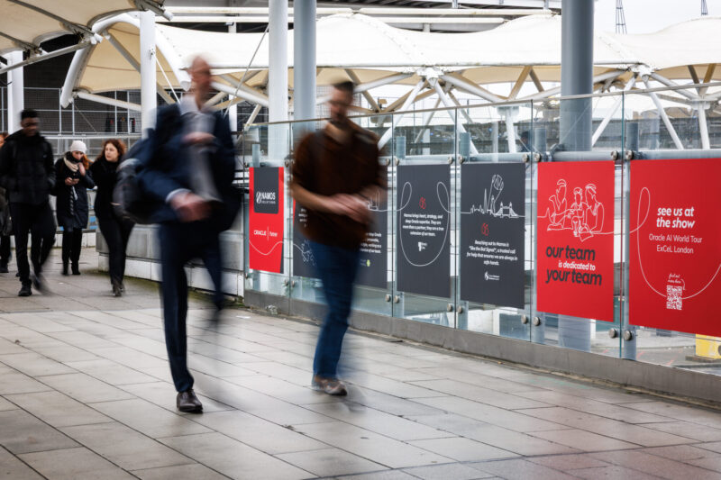 Namos exhibition walkway printed display