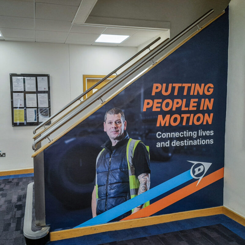 Dunlop wall graphics