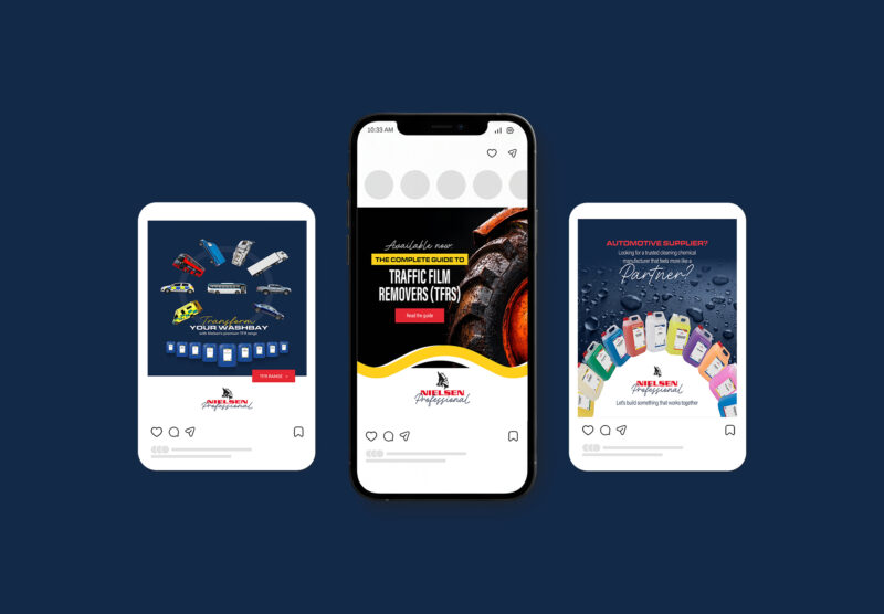 Nielsen Professional social card design