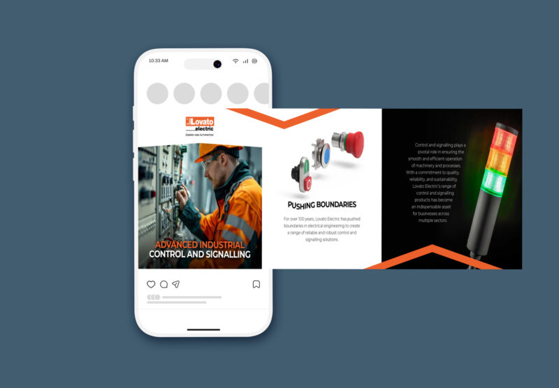 Lovato social card design
