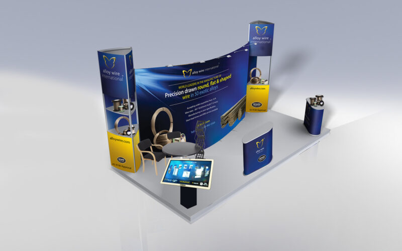 Alloywire international exhibition graphics