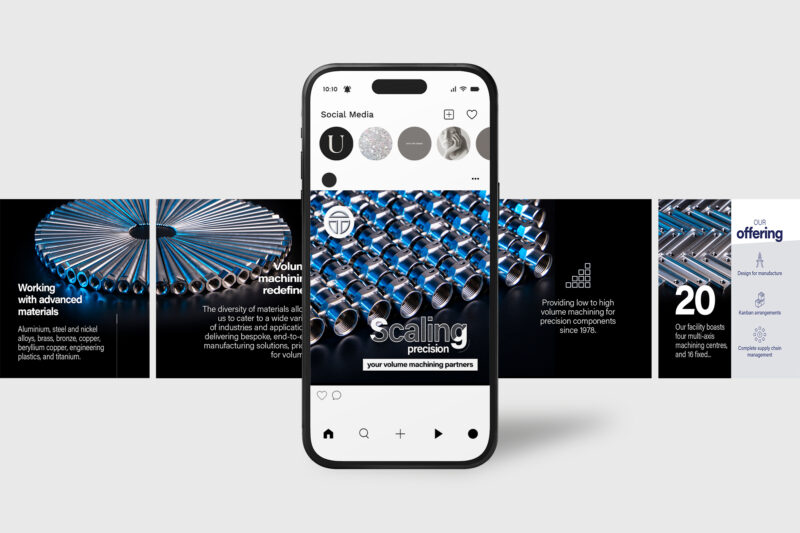 Technoset social card designs